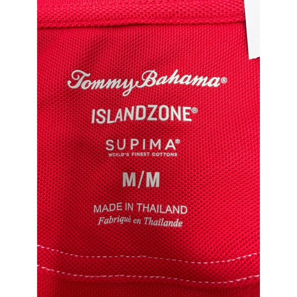 NWT Tommy Bahama Ohio‎ State Buckeyes IslandZone 1/4 Zip Red Supima Men's Medium